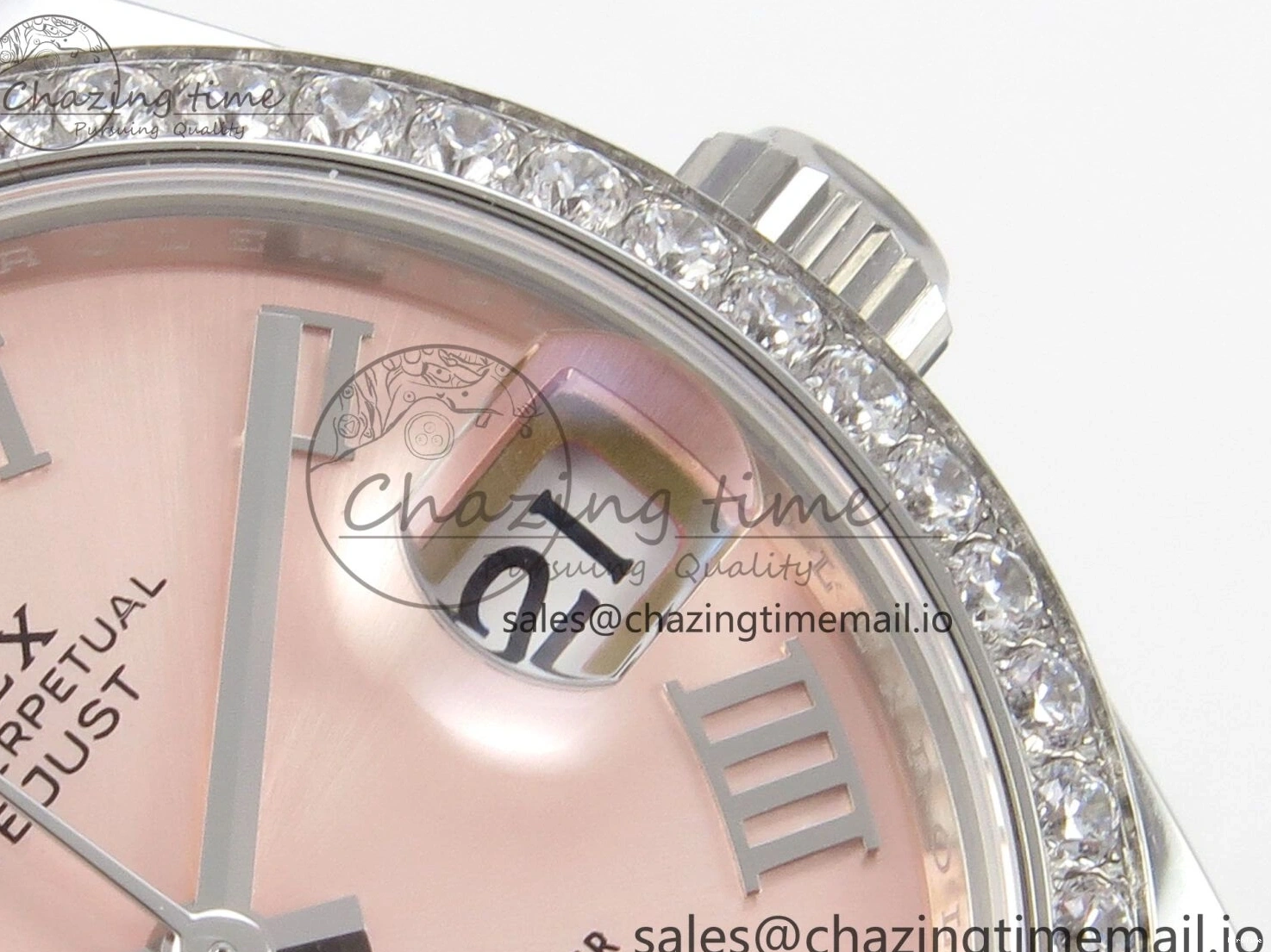 MiroTime 1226 DateJust 31 278274 THBF 1:1 Best Edition 904L Steel RG Roman Dial Diamonds Bezel on SS Jubilee Bracelet HZ Cal. Modern 37